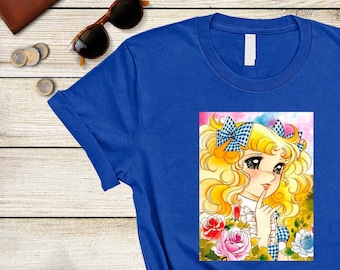 Candy Candy Vintage Portrait, Bester Freund T-Shirt Anime Lovers T-Shirt für Frau, Kyandi Kyandi Tee für Jugend, Bday Shirt, Geschenk für BFF, 70er Jahre