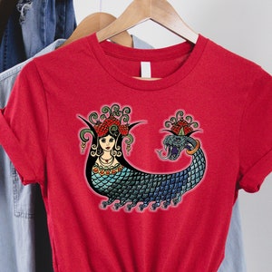 Shahmaran T-Shirt: Mystic Snake Woman Tee, Anatolian Mythology