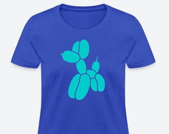 Camiseta con estampado de perro globo: arte moderno, regalo divertido para fiestas