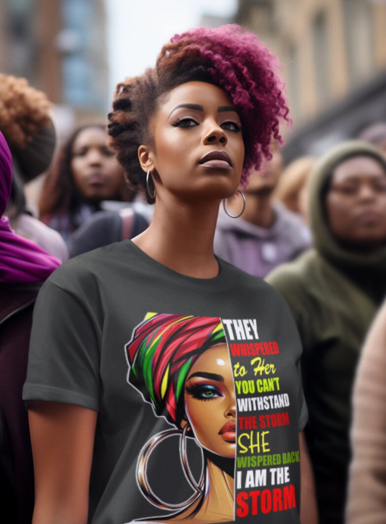ファッション African Woman Afro I'm The Storm African Black History Month T-Shirt Amazon.com: Juneteenth I am The Storm Black Women Black