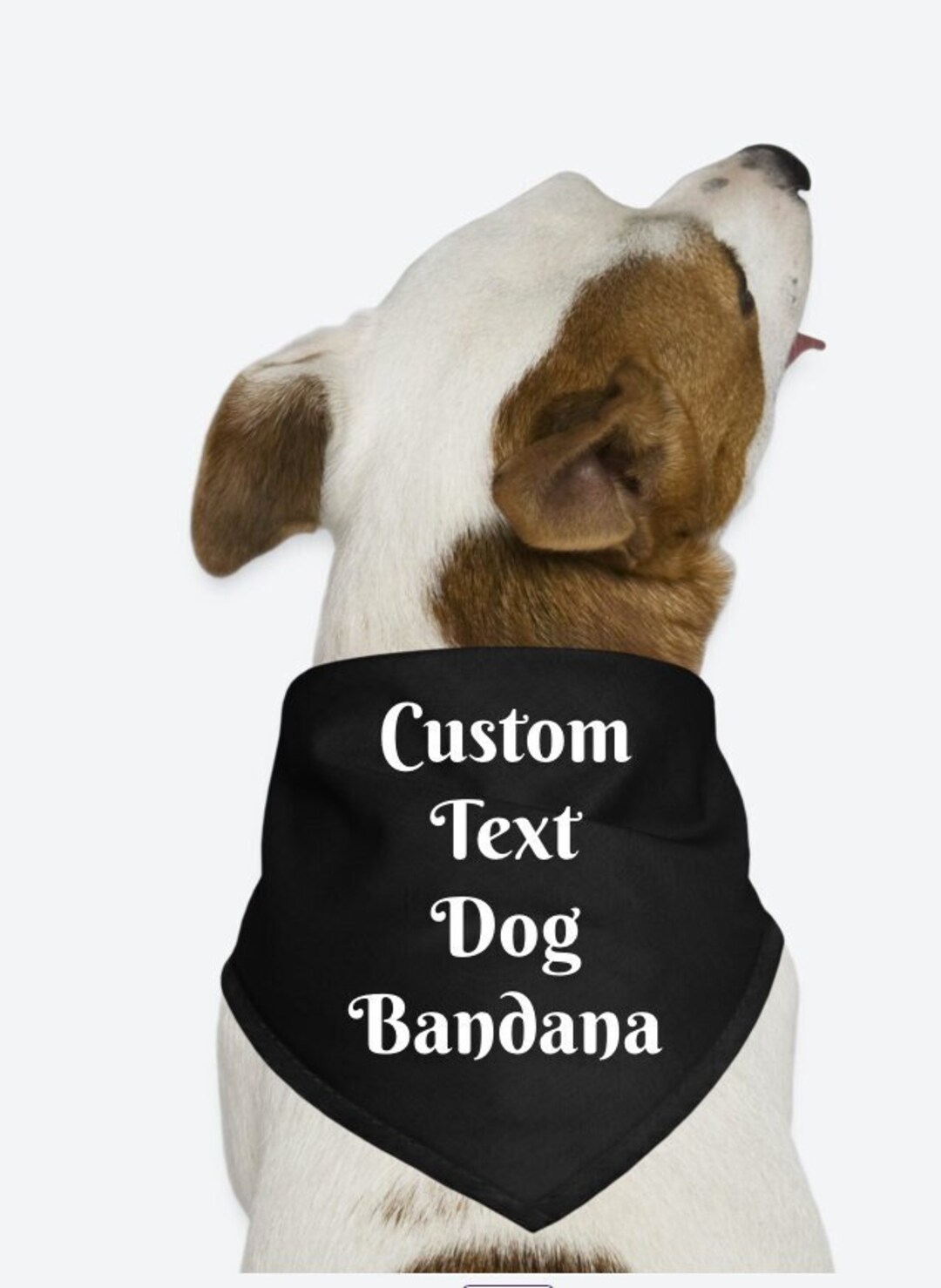 Dog Bandana, Custom Dog Drool Black White Bandanas,dog Personalized