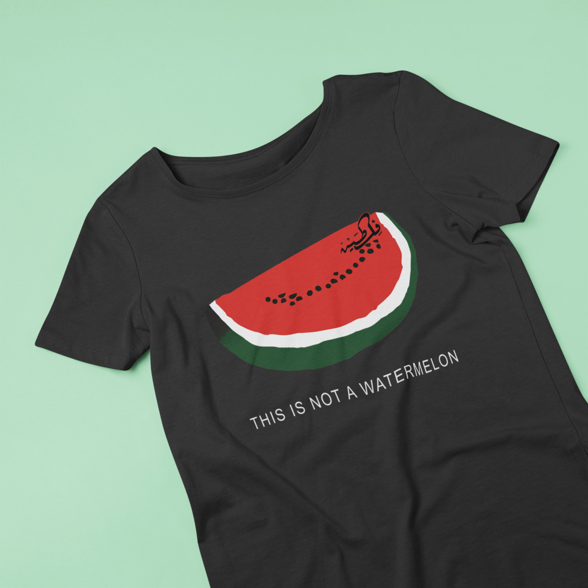 T-shirt Unisex Winorsar Questa Non è Un'Anguria – Mappa Palestina Bandiera
