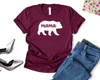 Mom Bear Graphic Tee, Mother's Day Gift