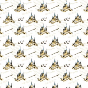 Harry Inspired Wizard School Castle scrub cap, Wizard themed, Surgical Caps (made with licensed fabric)