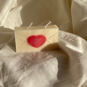 Vela carta de amor, vela San Valentín, vela perfumada, regalo San Valentín, vela para ofrecer, día de la madre, regalo para mujer