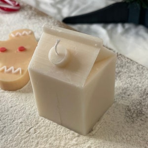 Milk brick, Christmas candle, Christmas scented candle, Decorative scented candle, Christmas table decoration, Festive candle, Christmas decor