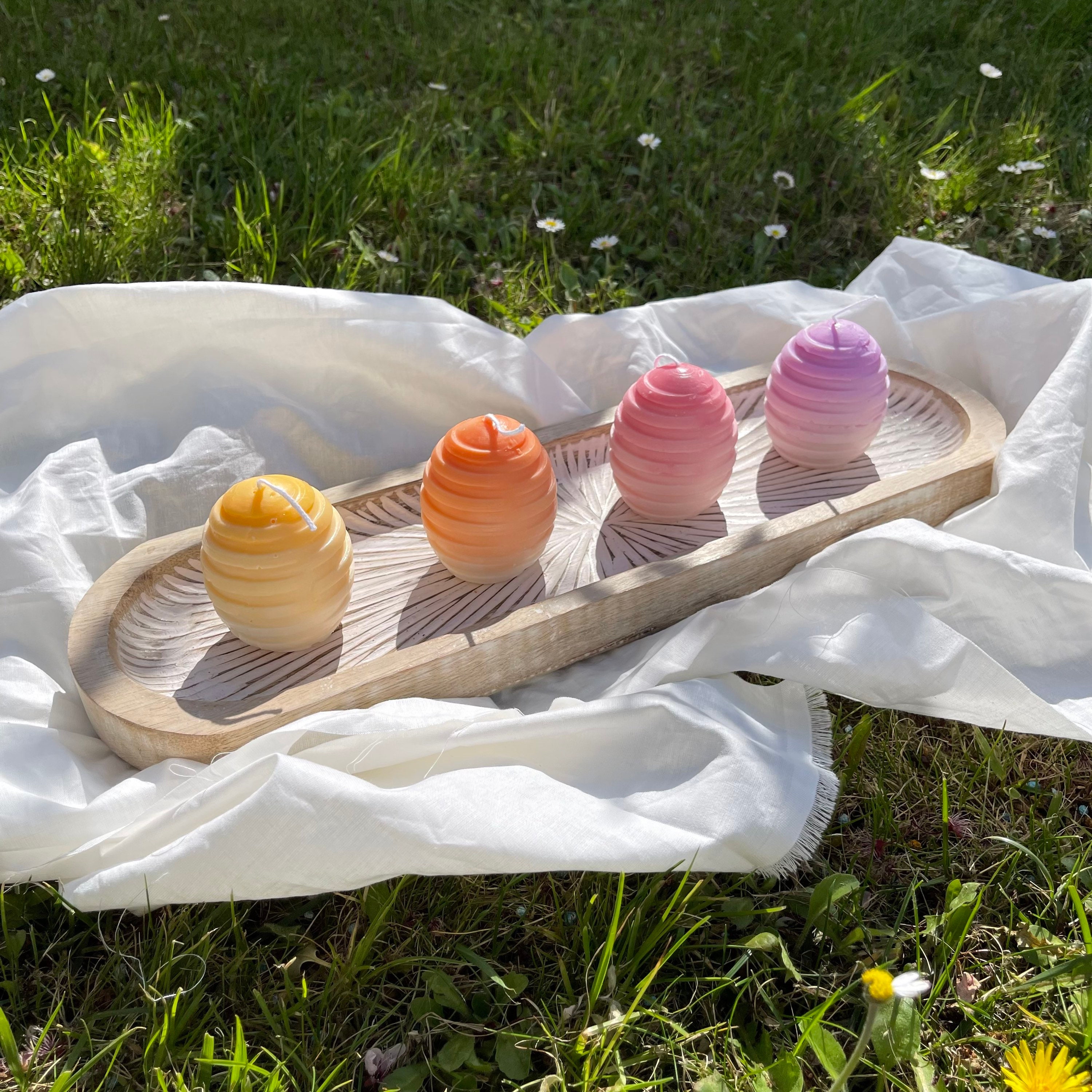 Bougie Oeuf de Pâques/Easter Candles Egg Candle Oeuf Bougie - Sunset Collection Lot