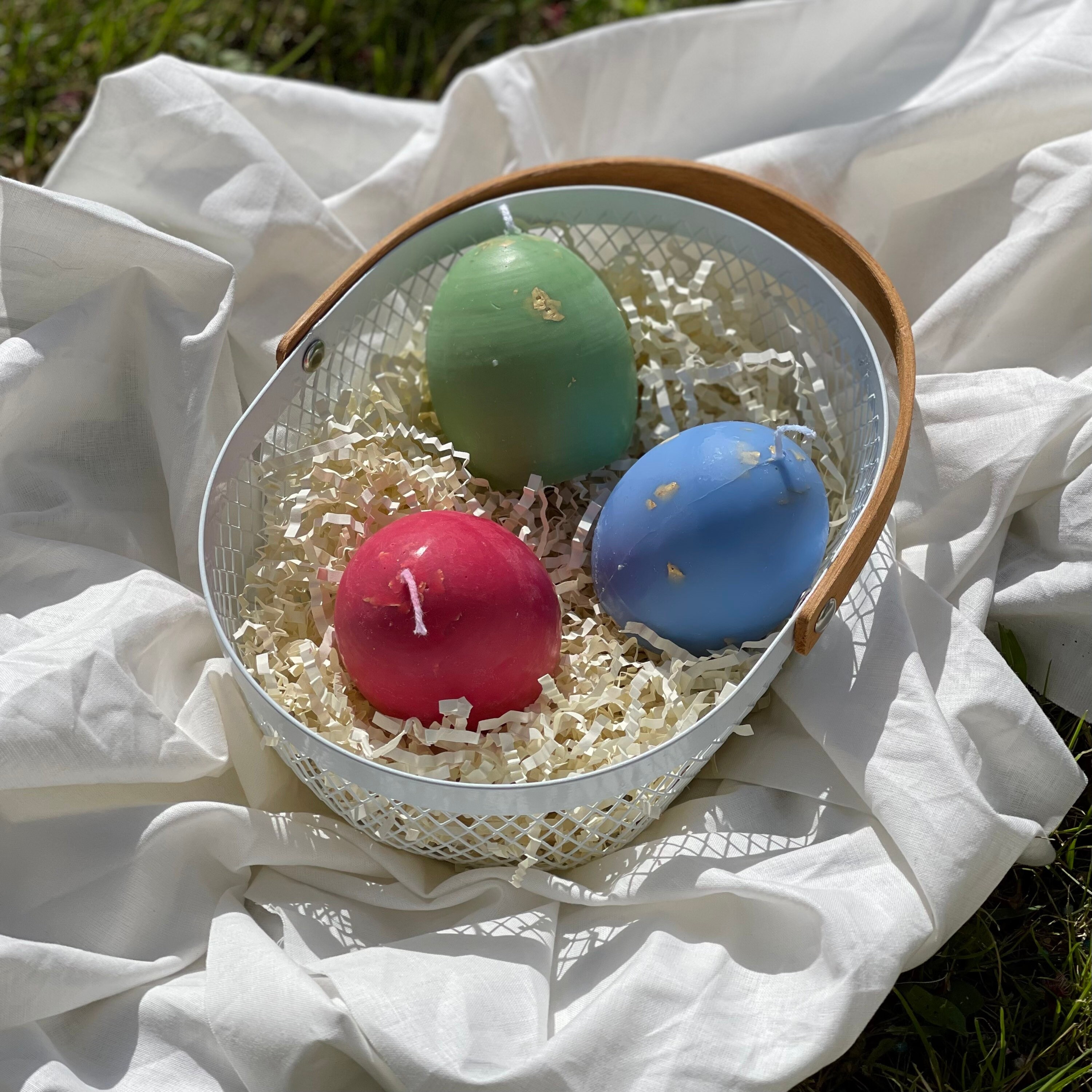 Bougie Oeuf de Pâques/Easter Candles Egg Candle Oeuf Bougie.- Collection Méditerranéenne - Lot