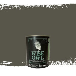 Military Bronze - Green Chalk Synthesis Furniture Paint, Mineral Paint - Wise Owl Paint