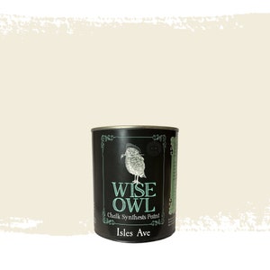 Isles Ave - White, Cream Chalk Synthesis Furniture Paint, Mineral Paint - Wise Owl Paint