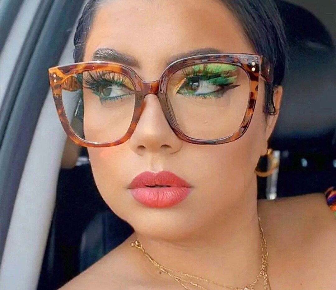 New Fashion Luxury Optical Antiblue Eyeglasseswomen Etsy