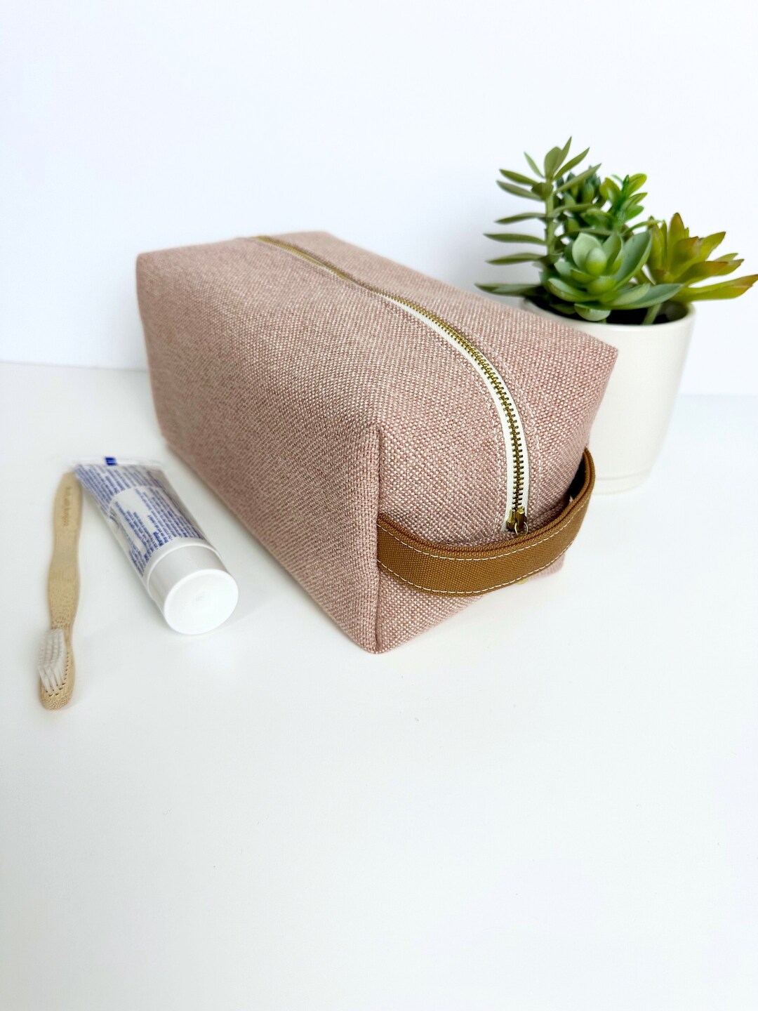 Pink - Multipurpose Handmade Toiletry Bags (Set of 3) 10