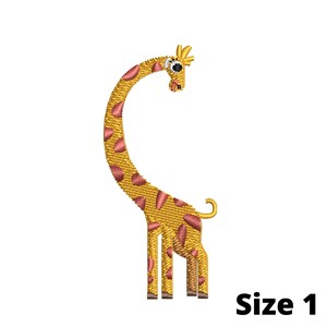 Giraffe Embroidery Design, Baby Giraffe Embroidery Pattern, Machine Embroidery, Jungle Animal Design, Giraffe PES, Instant Download
