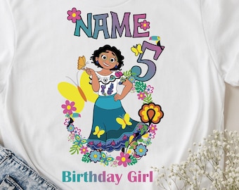 Encantoo Family Png, Custom Girl Birthday Theme Png, Mirabel Shirt Png, Clipart, Custom Birthday Design, Silhouette, Printable Design File