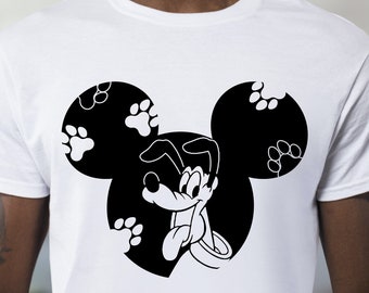 Pluto in Mousehead Svg Png Cricut, Family Vacation with Dog Svg Png, Cricut, Clipart, Vinyl Cut File, Silhouette, Printable Design File