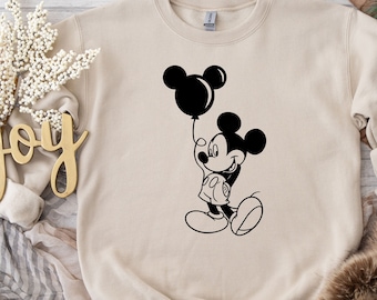 Mickeey and Balloonn Svg Png, Cricut, Instant Download, Cut File, Silhouette, Vinyl Cut File, Clipart, Customized Trip Svg, Sublimation