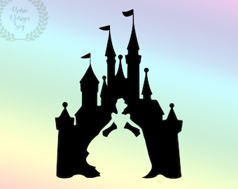 Cinderellaa Castle Silhouette SVG PNG, Family Vacation Svg, Customized Trip Svg, Instant Download, Cut File, Clipart, Clipart