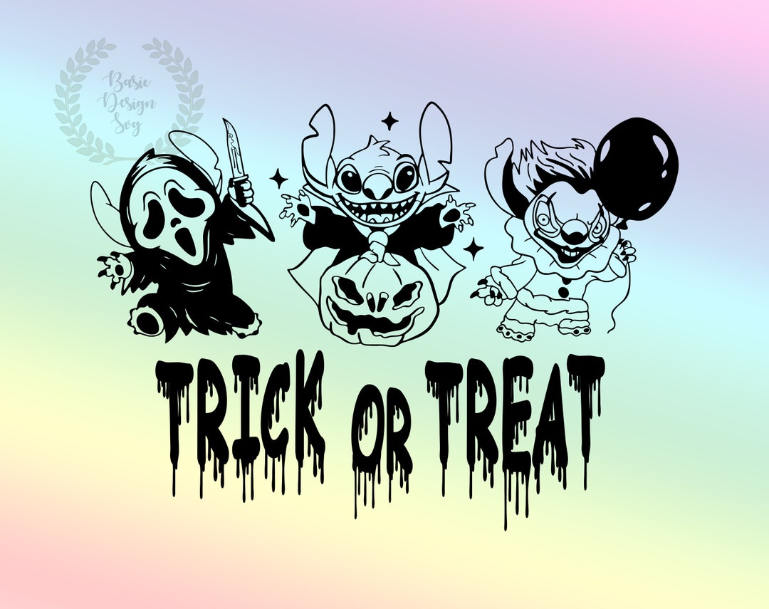 Halloween Stitch Svg Png, Cricut, Trick or Treat SVG, Halloween Kid ...