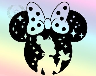 Tianaa Cricut Svg, Svg For Cricut, Princess Mouse Head Designs, Cut File, Clipart, Instant Download