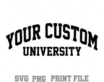 Université, commandes personnalisées SVG PNG, modèles de collège, téléchargement immédiat, usage personnel, usage commercial