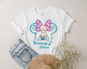 Princesa Elsa cumpleañera SVG PNG, sublimación, archivo recortado (descarga digital)