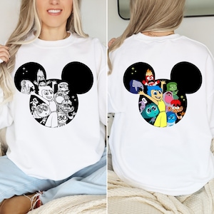 Inside Out Characters in Mousehead Png, Family Vacation Trip Svg, Mouse Design Shirt Png, Printable File, Instant Download, Sublimation