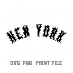 Nueva York SVG PNG, Descarga instantánea, Uso personal, Descarga instantánea, Uso comercial