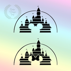 Castle Silhouette Bundle SVG PNG, Family Vacation Svg, Customized Trip Svg, Instant Download, Cut File, Clipart, Cricut