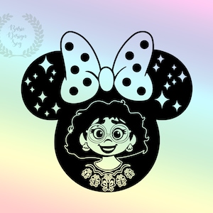 Mirabel Svg, Princess Mouse Head Designs, Encanto Svg, Cut Fİle, Clipart, Instant Download
