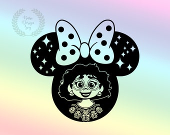 Mirabel Svg, Princess Mouse Head Designs, Encanto Svg, Cut Fİle, Clipart, Instant Download