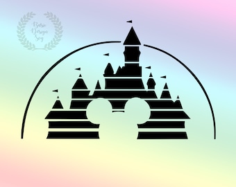 Castle Silhouette SVG PNG, Family Vacation Svg, Customized Trip Svg, Instant Download, Cut File, Clipart, Clipart