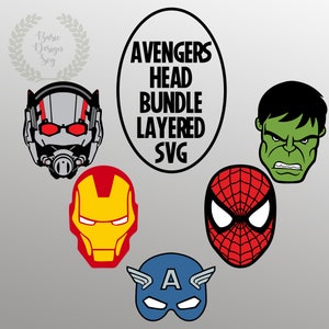Avengers Heroes Svg, Png, Layered by Color Svg, Heroes Shirt Svg, All Team Heroes, Cricut, Cut File, Instant Download