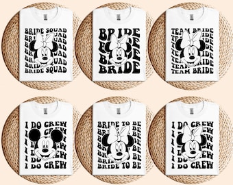 Bridal Party Bundle SVG PNG, Team Bride Svg, Bride Squad, I Do Crew Bachelorette Svg, Bride Vacation Trip SVG, Cut File, Cricut, Sublimation