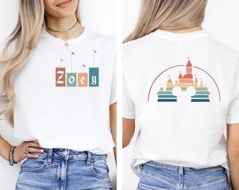 Camiseta personalizada Disney a juego para toda la familia (SVG/Phg), sublimación Cricut, diseño de nombre personalizado