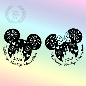 2024 Family Trip Svg, Family Vacation Svg, Minniee Mickey Castle Shirts, Vinyl Cut File, Cricut, Cut File, Silhouette