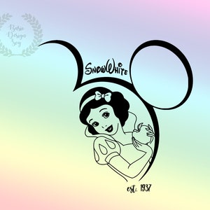 Snow Whitee Svg Clipart, Princess Png Clipart, Vinyl Cut File, Silhouette, Printable Design File