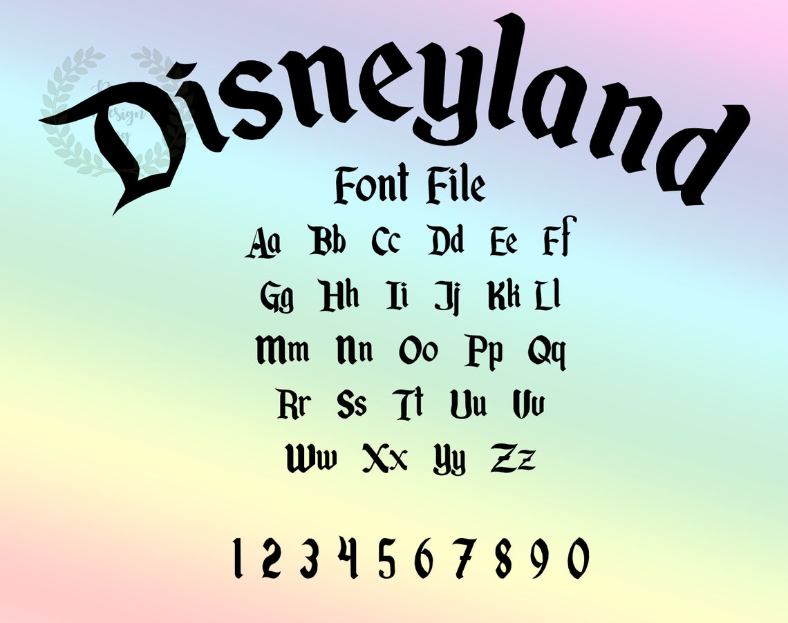 Disneyland Alphabet Font svg Mickey Minnie Alphabet Font Etsy España