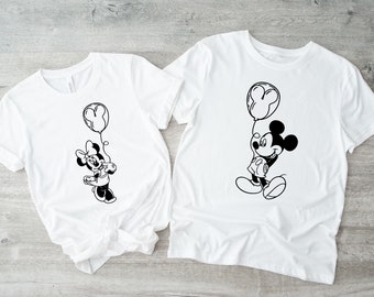 Mickeey and Minniie Balloonn Svg Png, Cricut, Instant Download, Cut File, Silhouette, Vinyl Cut File, Customized Trip Svg, Sublimation