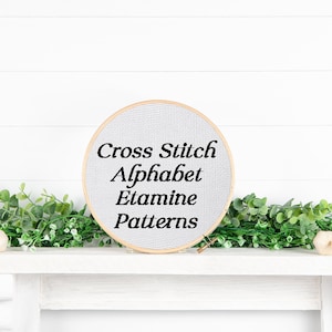 Alphabet Cross Stitch Pattern Pdf, Police Alphabet Cross Stitch Pattern, Printable Alphabet Cross Stitch Pattern, Letter Cross Stitch Charts