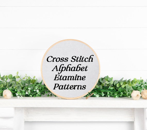 Alphabet Cross Stitch Pattern Pdf Font Alphabet Cross Stitch - Etsy