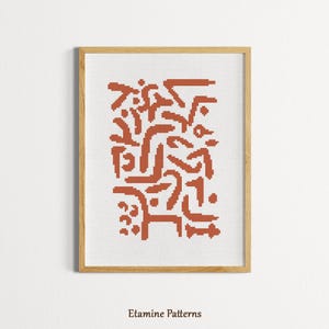 Paul Klee Cross Stitch Pattern: Modern Art, Growth Stirs (PDF)