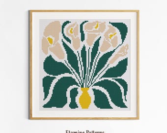 Calla Lily Cross Stitch Pattern PDF