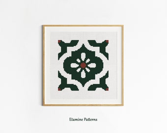 Abstract Design Cross Stitch Pdf Pattern, Abstract Embroidery Patterns, Hand Made Gift Cross Stitch Patterns, Small Cross Stitch Patterns