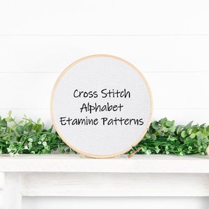 Encre Alphabeth Cross Stitch Pattern Pdf, Cross Stitch Alphabeth Pattern, Font Cross Stitch Pattern, Alphabet Counted Cross Stitch Pattern