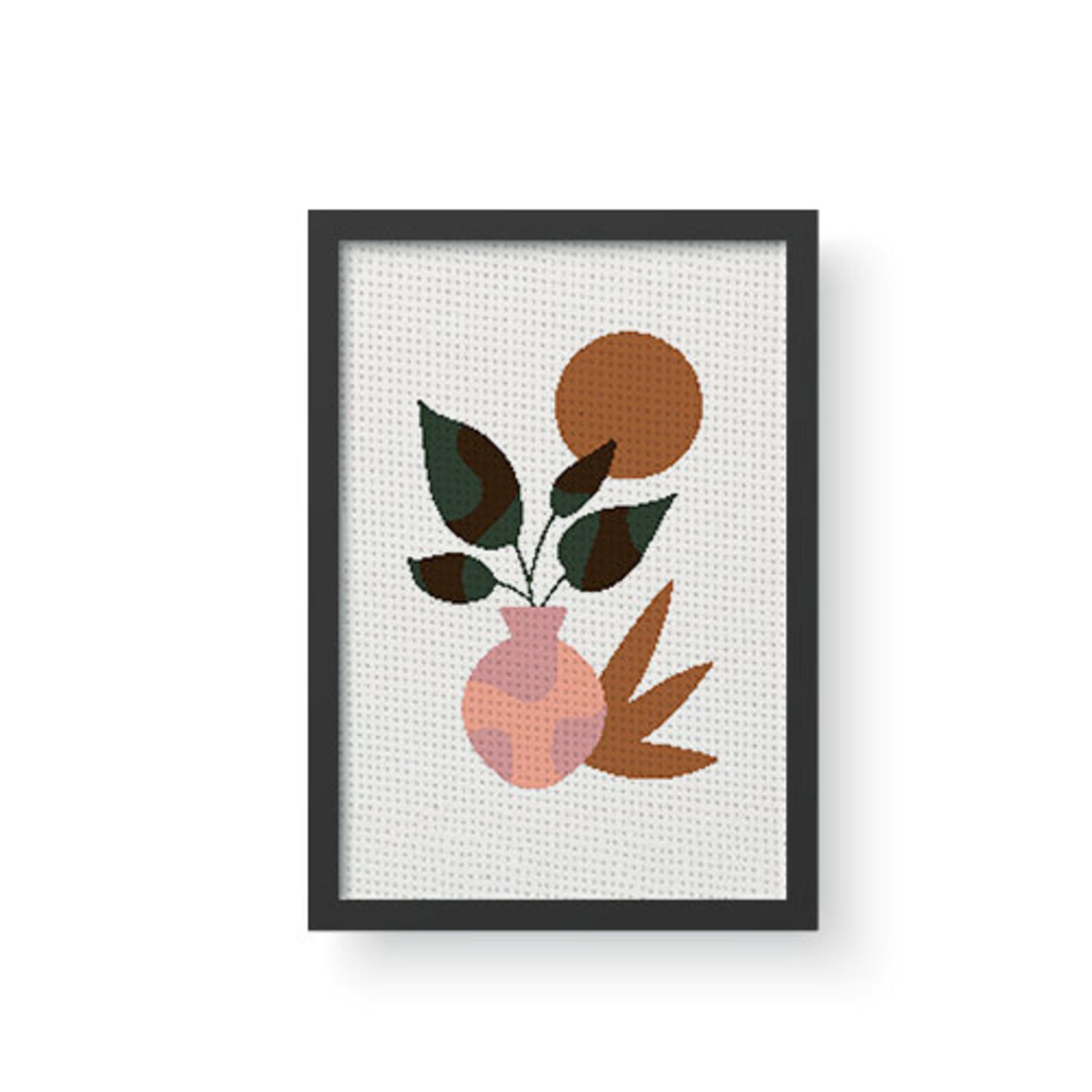 Modern Cross Stitch Pattern, Abstract Art Cross Stitch Pattern Pdf