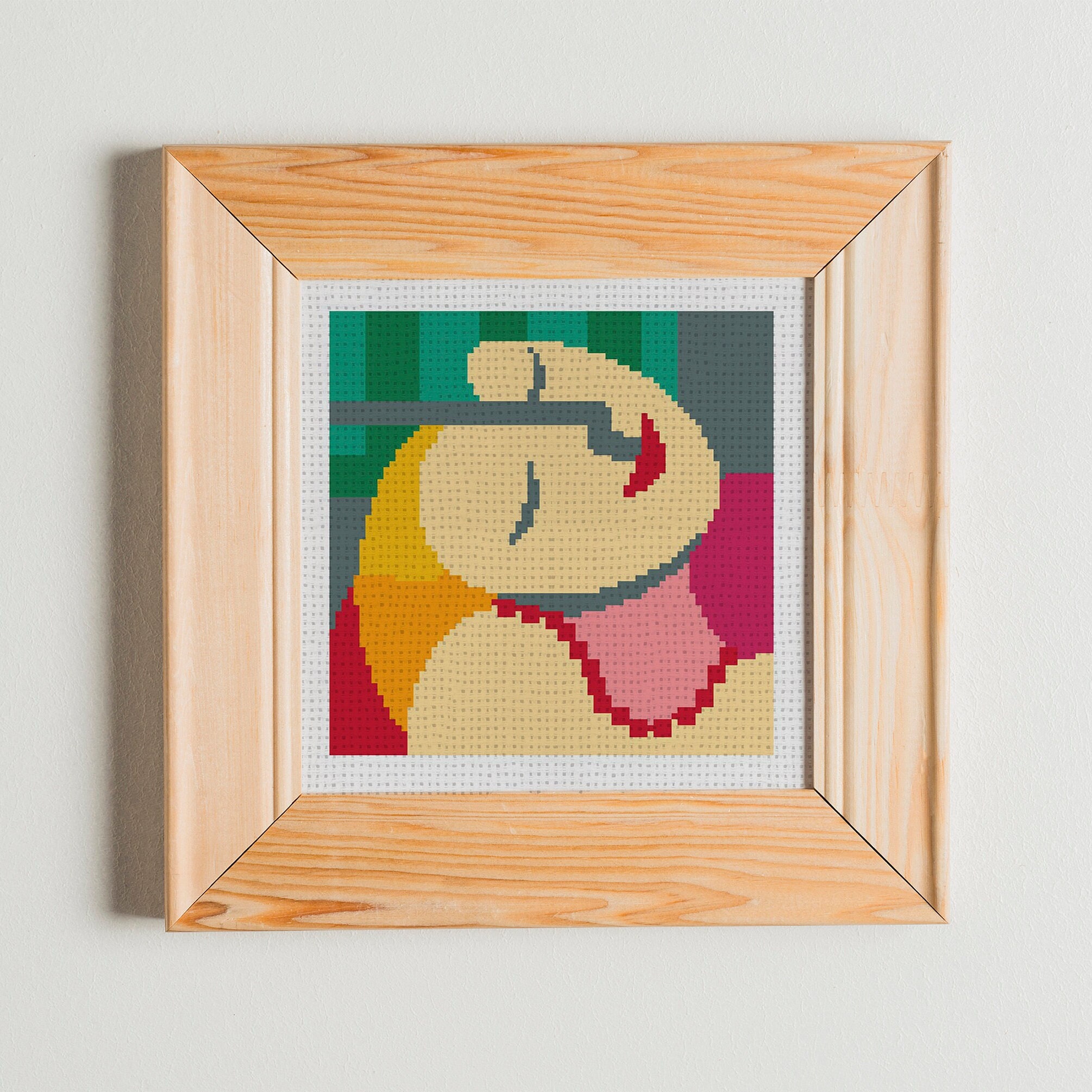 ピカソ風クロスステッチPDFパターン、女性の顔 - Etsy 日本