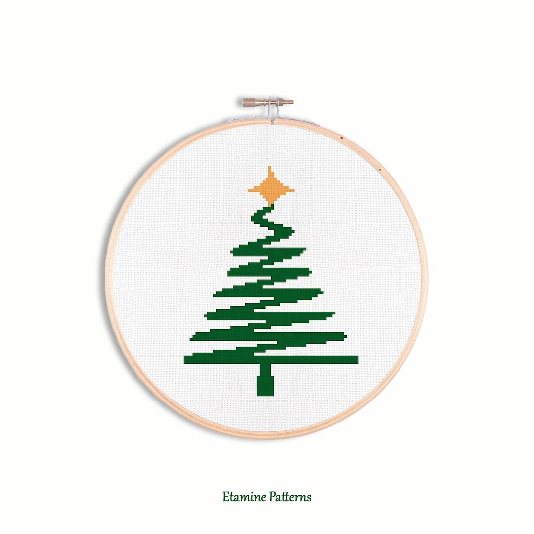 Christmas Tree Cross Stitch Pattern: Modern Holiday Design (PDF Pattern ...