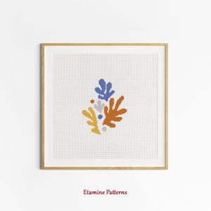 Matisse Inspired Artwork Cross Stitch Pdf Pattern, Contemporary Xstitch Patterns, Hand Made Gift Cross Stitch, Easy Artwork Cross Stitch