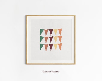 Geometric Shape Cross Stitch Pdf Pattern, Geometric Embroidery Patterns, Hand Made Gift Cross Stitch, Digital Pdf Counted Cross Stitch