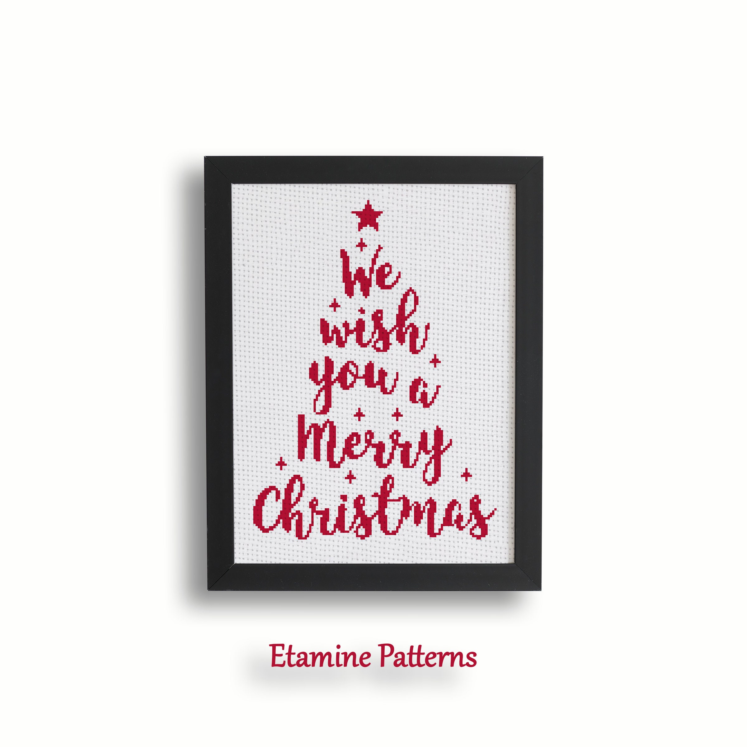 We Wish You A Merry Christmas Cross Stitch Pattern Pdf, Christmas ...